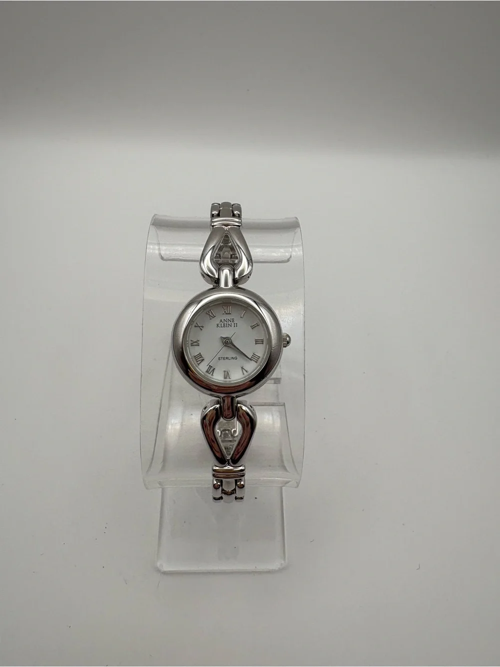Vintage‎ Anne Klein II .925 Sterling Silver Quartz Watch Dainty Women’s Works!
